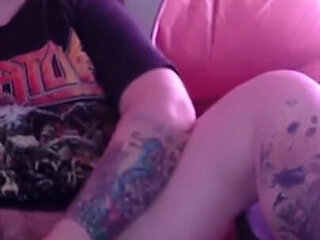 Fuck My Hairy Pussy with Huge Dildo