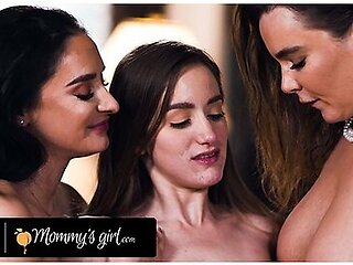 Petite Brunette Fakes Being Sick But Doctor Stepmoms Natasha Nice & Sheena Ryder Know