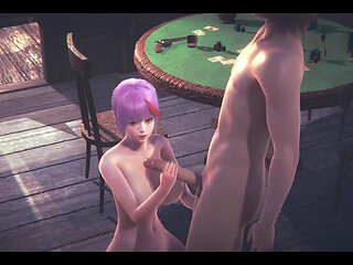 Hentai Uncensored - Tanami Handjob and Threesome with Double Penetration in a Tavern - Japanese Asian Manga Anime Game Porn