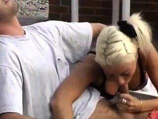 Dansk blond blowjob med dorte