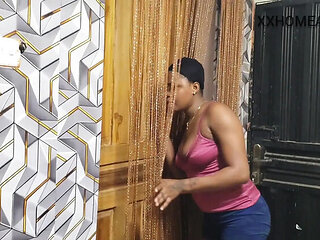 Home Alone Skinny African Teens FFM Threesome with Step Brother - Black Lesbian Fucking