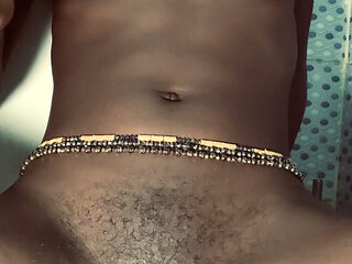 Hot ebony babe browngurl234 enjoys solo moment in the bathroom