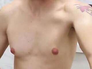Latino Twink Naughty Bathroom Show