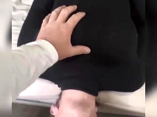Step mom gets throat fucked by sons big cock! Then takes it in her tight hairy pussy!