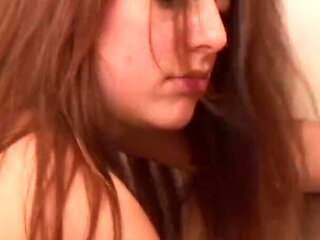 Delicious sweet teen with perky tits gets her girl next door cunt drilled