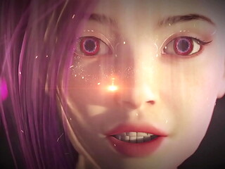 Neon Dreams VR &ndash_ Hot sexy girl with big tits moans hard during rough fuck in cyberpunk world