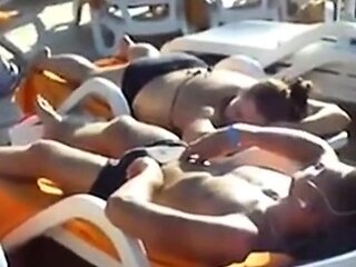 Daddies' Big Cocks Bulging in the Pool