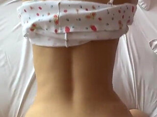 A Beautiful White Ass PAWG Loves to Stand in Doggy Style