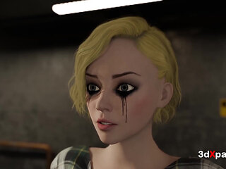 Neon Dreams When the City Chooses You - Hot Futa Fucks Hard Her Sexy Busty Slave in the Basement