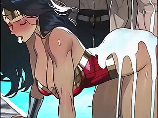NEON DREAMS - WONDER WOMAN SUCKING & FUCKING