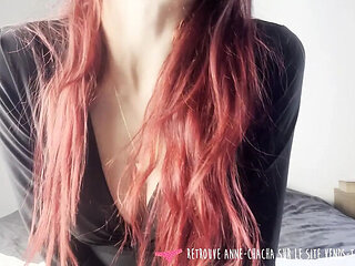 Hot French amateur girl skinny babe homemade sex dirty talk masturbation