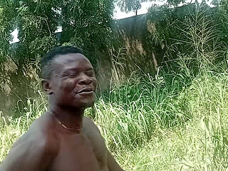 Wife and Husband Fucking in the Bush When Farming