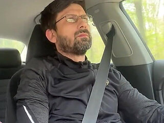 She Couldnt Wait - MILF Blowjob & Handjob While Driving - Public Car Sex Kingyordanov