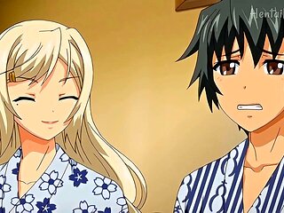 Pink-haired anime babe Arisenna with a tight little pussy and big ass