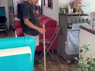 The neighbor at home