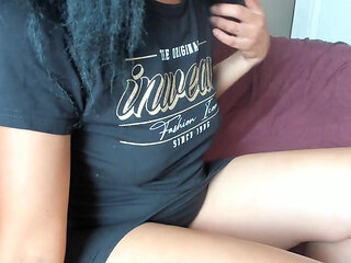 Wet pussy sounds, doggy twerking Ebony