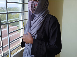 Hijabi girl show big ass and fuck hard