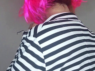 My big tits are getting hard, wearing my kitten mask for a thrill