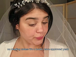 New wife locks your cock, and cucks you on your wedding night! Teaser