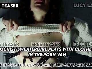 &ldquo_Masochist Sweatergirl Plays with Clothespins in the Porn Van&rdquo_