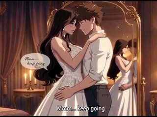 Stepmom's Secret Wedding Night Moment with stepson