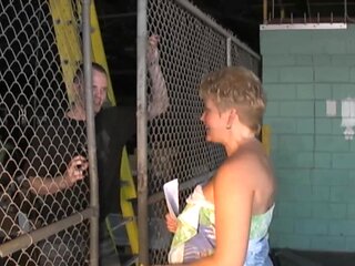 Short-haired blond Tracy enjoys a passionate reality-based sex session