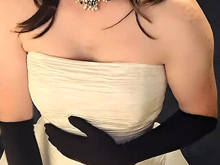 Won't someone cum inside my massive wedding gown with me?