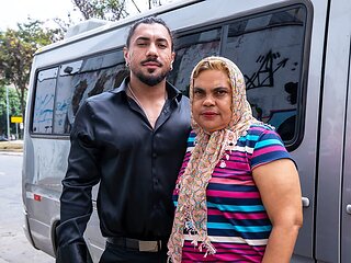 Fat Granny Ass Gets Destroyed In Driving Bus