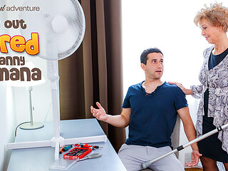 Injured Granny Romana Needs Help From Her Pussy Loving Horny Toyboy