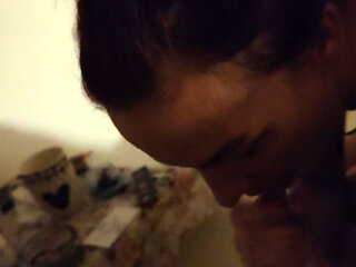 Hot Serbian MILF Sucking My Dick on a Break