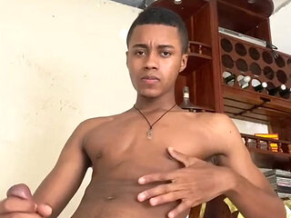 Here It Is Again Tony Blade, the Handsome Boy with the Big Black Cock Showing You His Cum