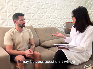 Dr. Julia's Therapy Blowjob Makes You Cum Hard in Her Mouth