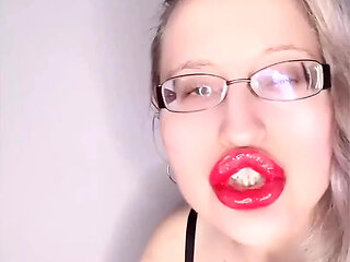 Big Red Lips on Your Cock