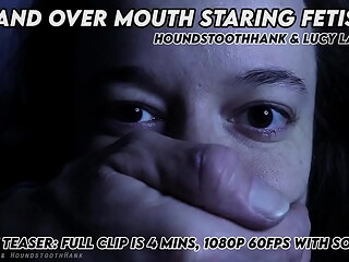 Hand Over Mouth Staring Fetish with HoundstoothHank