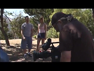 Hot slut fucked on the bench