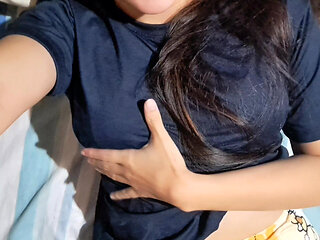 My neighbor makes a video call to me and wants to see my big cock