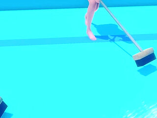 Murmur 7 Liz's Sloppy Locker Room Handjob on Adam - Milking His Cock for Explosive Cum Release (vn Gameplay)