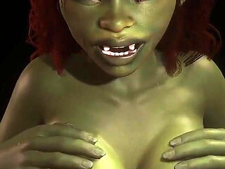 Goblin Girl Boobjob - 3D Porn