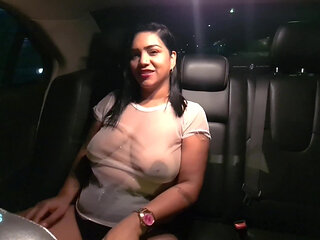 Picking up a Hung Fan Flashing Tits & Swallowing His Load