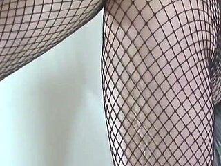 Misss a Catching You with Her Sexy Fishnets 2