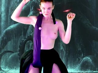 Brunette amateur webcam babe pleases pussy