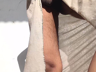 Youngest boy oil  penis massage