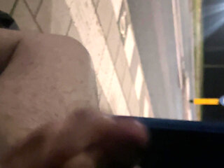 Playing and flashing at bus stop