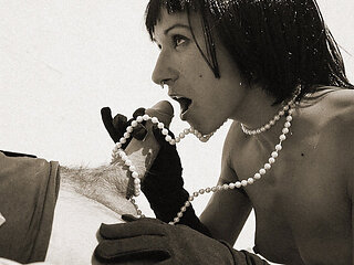 The Naughty Newspaper Chase. Black and White Hot Funny Sex Video