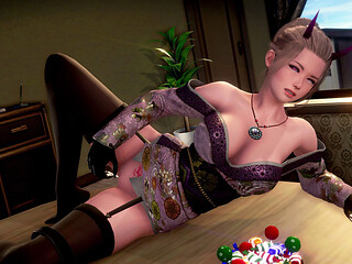 Murmur 23 - Shinigami Lollipop Masturbation on Dining Table Then Adam Presses Helans Huge Boobs in Club