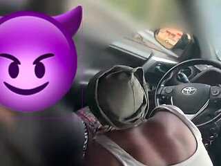 Cars Pass by While She Suck My Dick