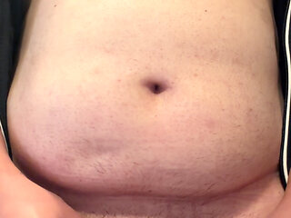 Touching body, Touching nipples and then jerk off cock