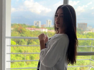 I Ask My Roommate to Record Me, He Gets Excited and Fucks Me, He Has a Huge Cock!