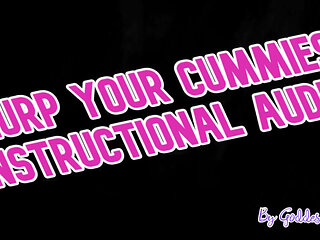 AUDIO ONLY - Slurp your cummies Instructional audio by Goddess Lana