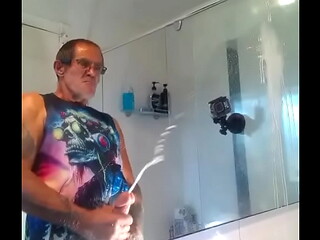 So much sperm on my bathroom mirror